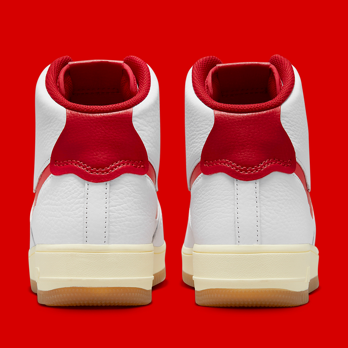 Giày Nike Air Force 1 phiên bản mới với thiết kế đục lỗ sắp ra mắt màu University Red và Coconut Milk - 4