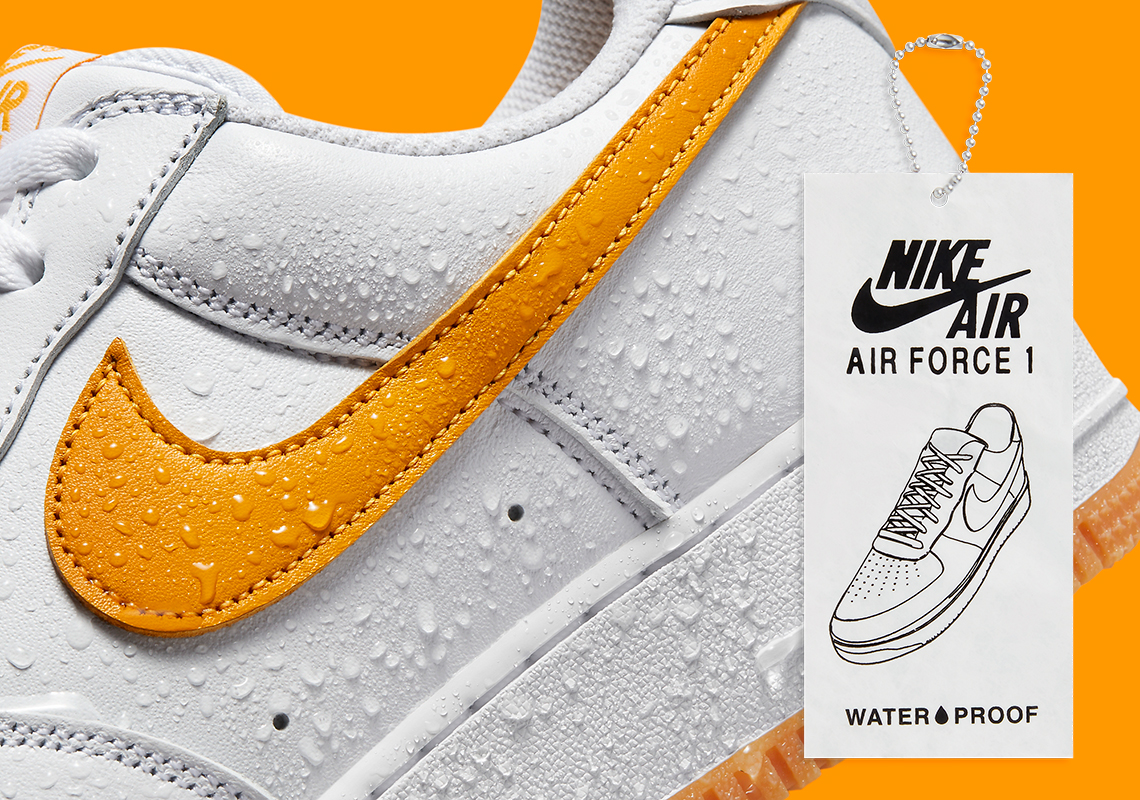 Giày Nike Air Force 1 Waterproof ra mắt với màu cam tươi sáng