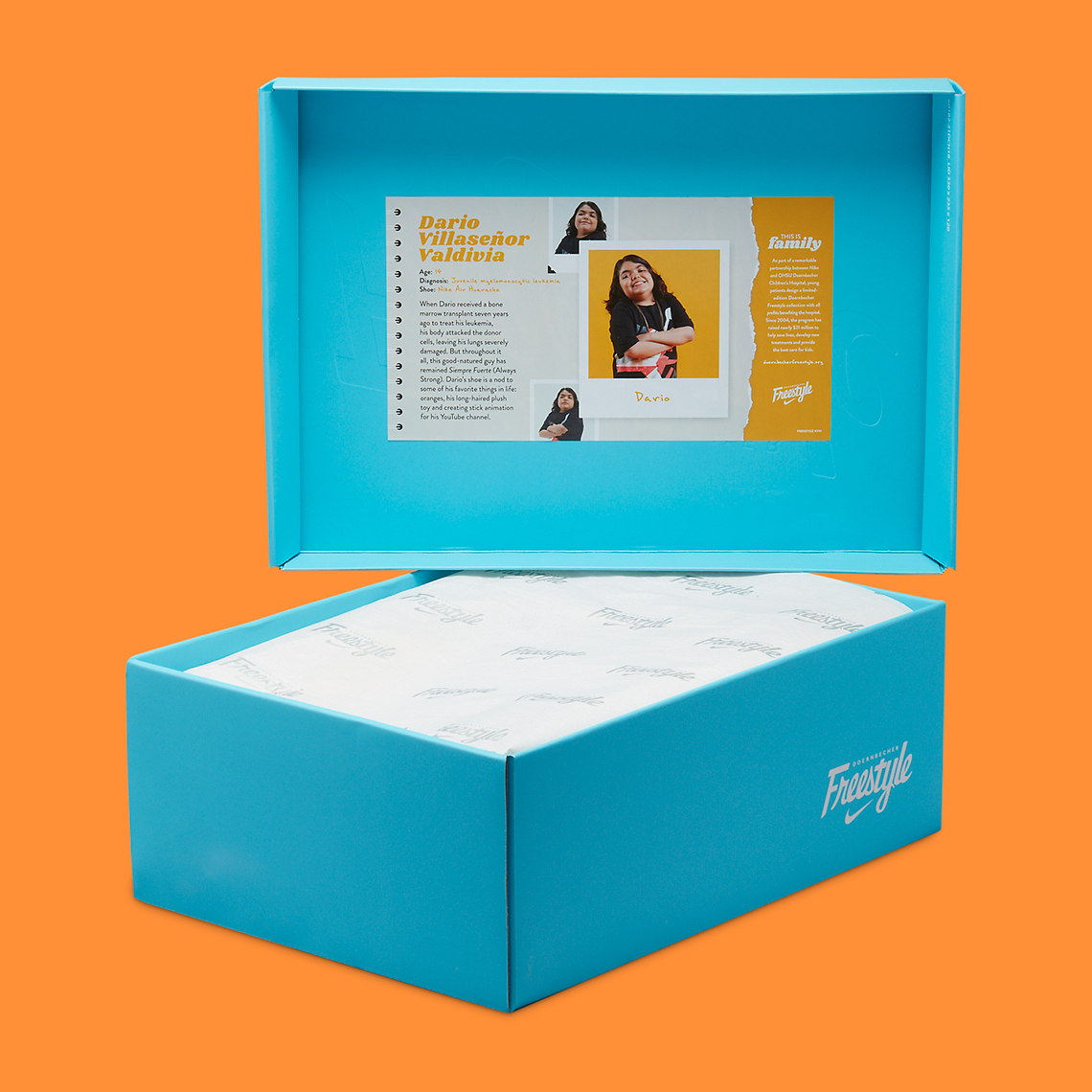 Giày Nike Air Huarache Doernbecher Dario Villaseñor Valdivia với gam màu cam tươi sáng - 13