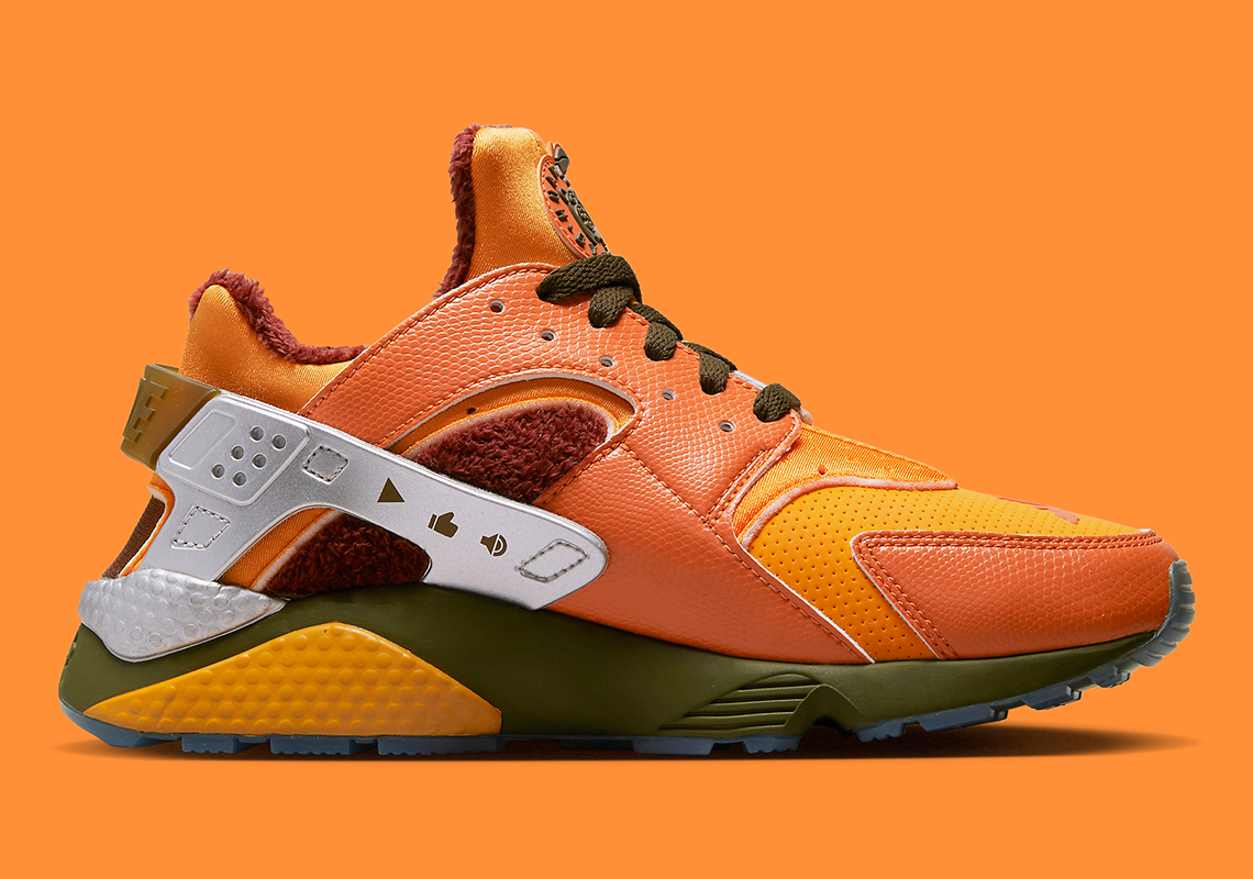 Giày Nike Air Huarache Doernbecher Dario Villaseñor Valdivia với gam màu cam tươi sáng - 4