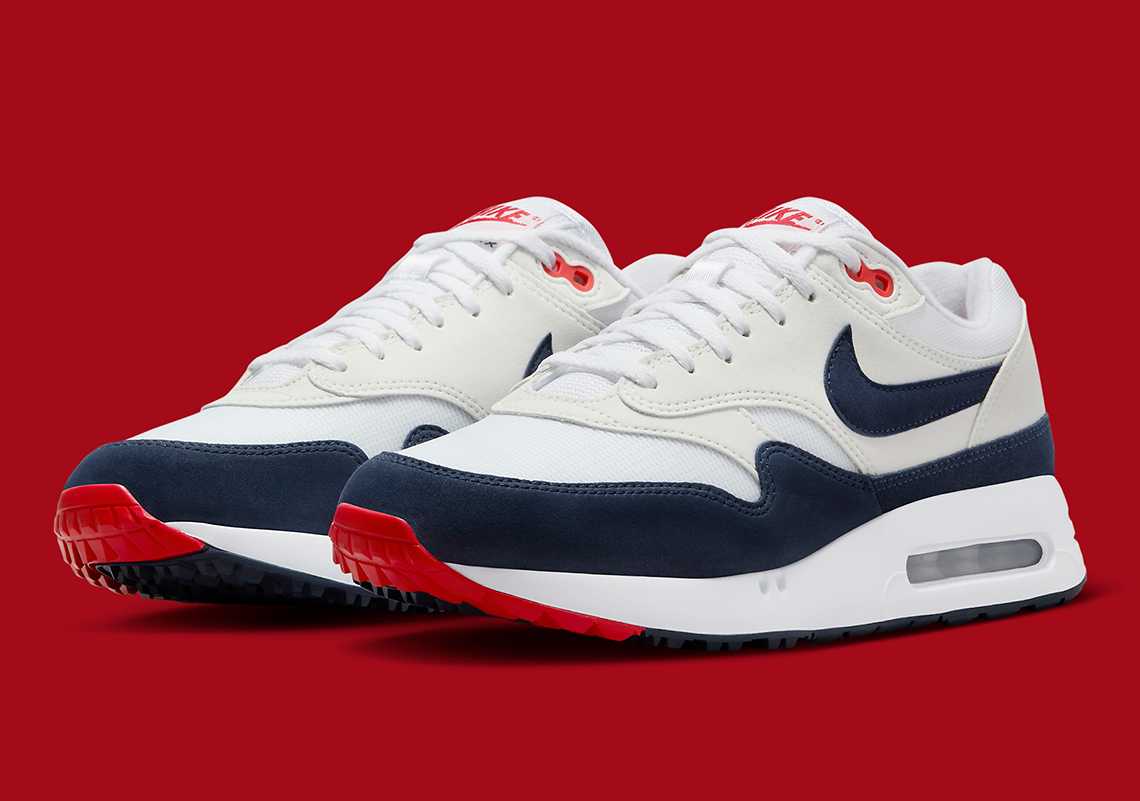 Giày Nike Air Max 1 Golf ra mắt với màu sắc Navy/Red gốc - 1