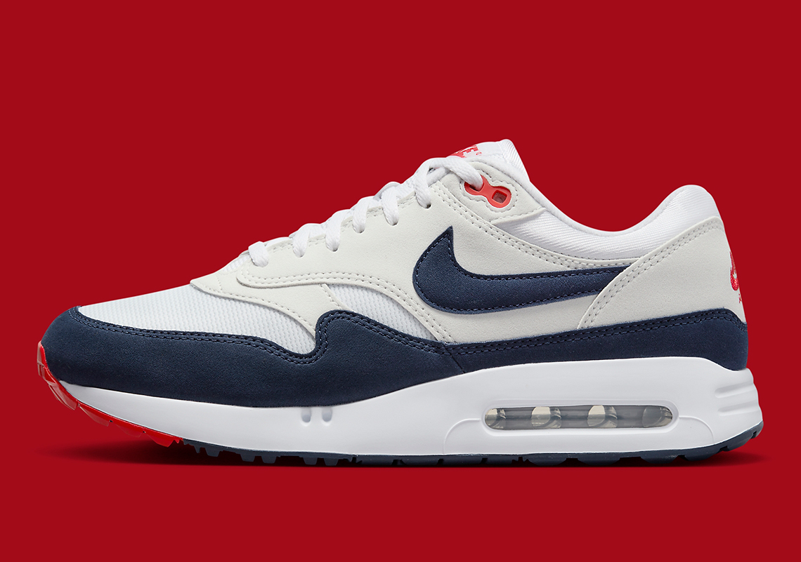 Giày Nike Air Max 1 Golf ra mắt với màu sắc Navy/Red gốc - 2