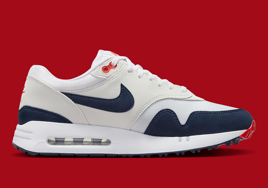 Giày Nike Air Max 1 Golf ra mắt với màu sắc Navy/Red gốc - 3