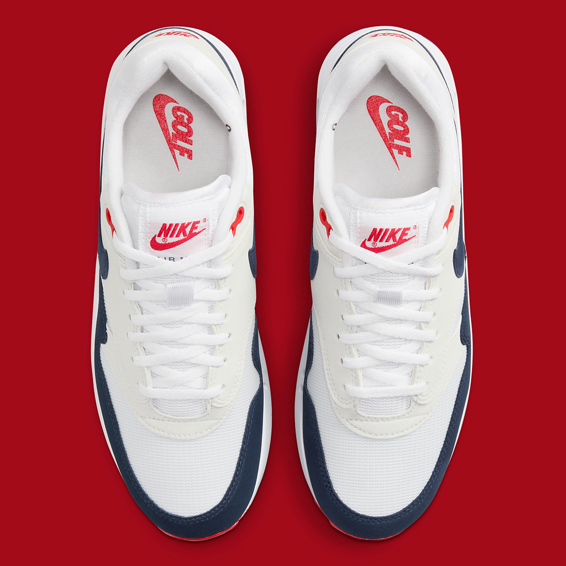 Giày Nike Air Max 1 Golf ra mắt với màu sắc Navy/Red gốc - 4