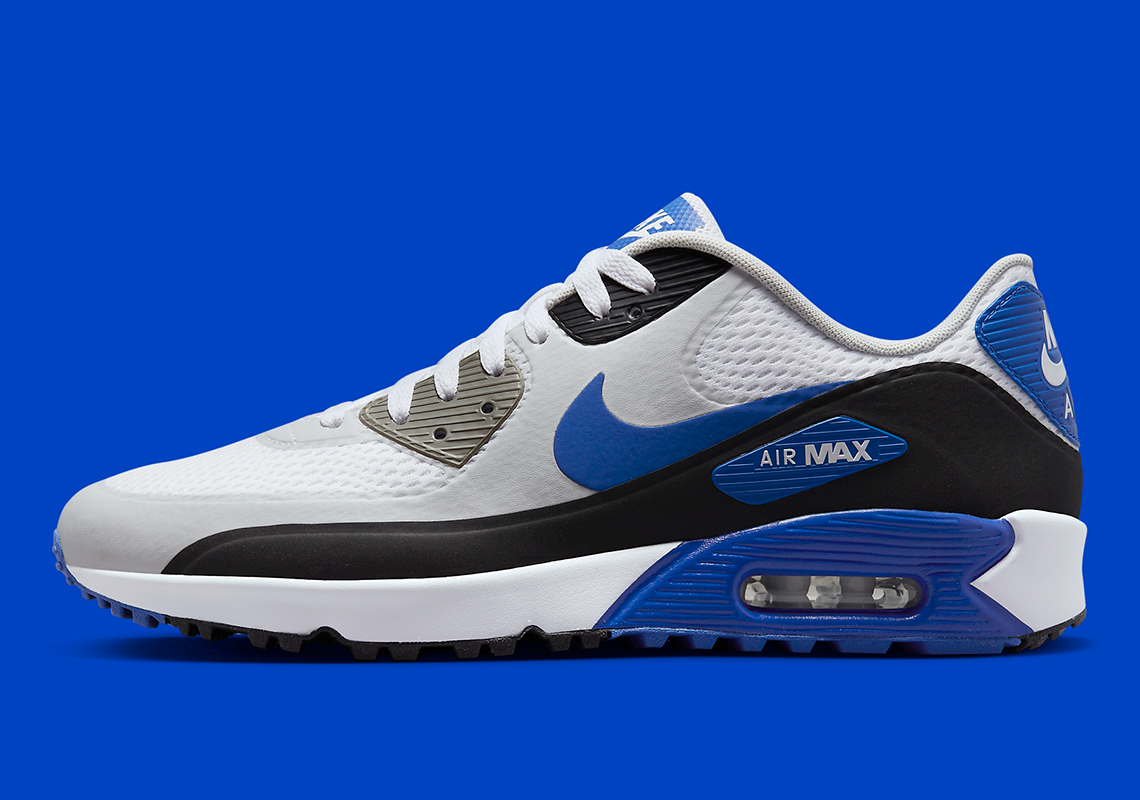 Giày Nike Air Max 90 Golf White/Black/Photon Dust/Game Royal mới ra mắt - 2