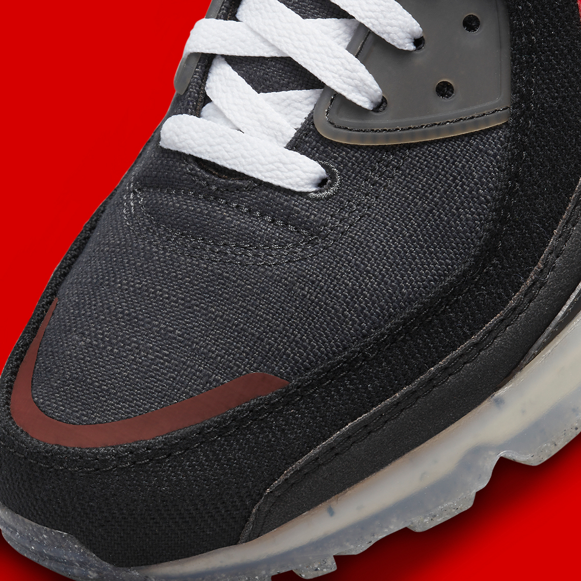 Giày Nike Air Max 90 Terrascape xuất hiện trong màu đen và đỏ - 8