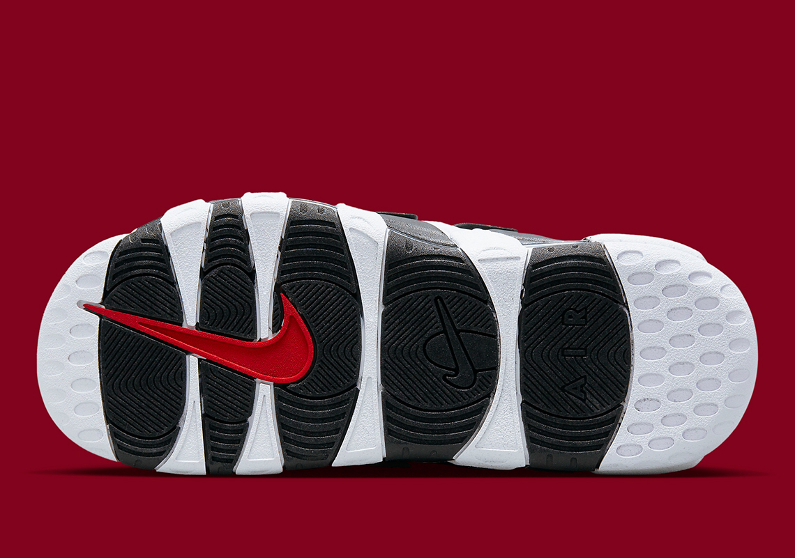 Giày Nike Air More Uptempo Slide - phong cách trắng và đen - 4