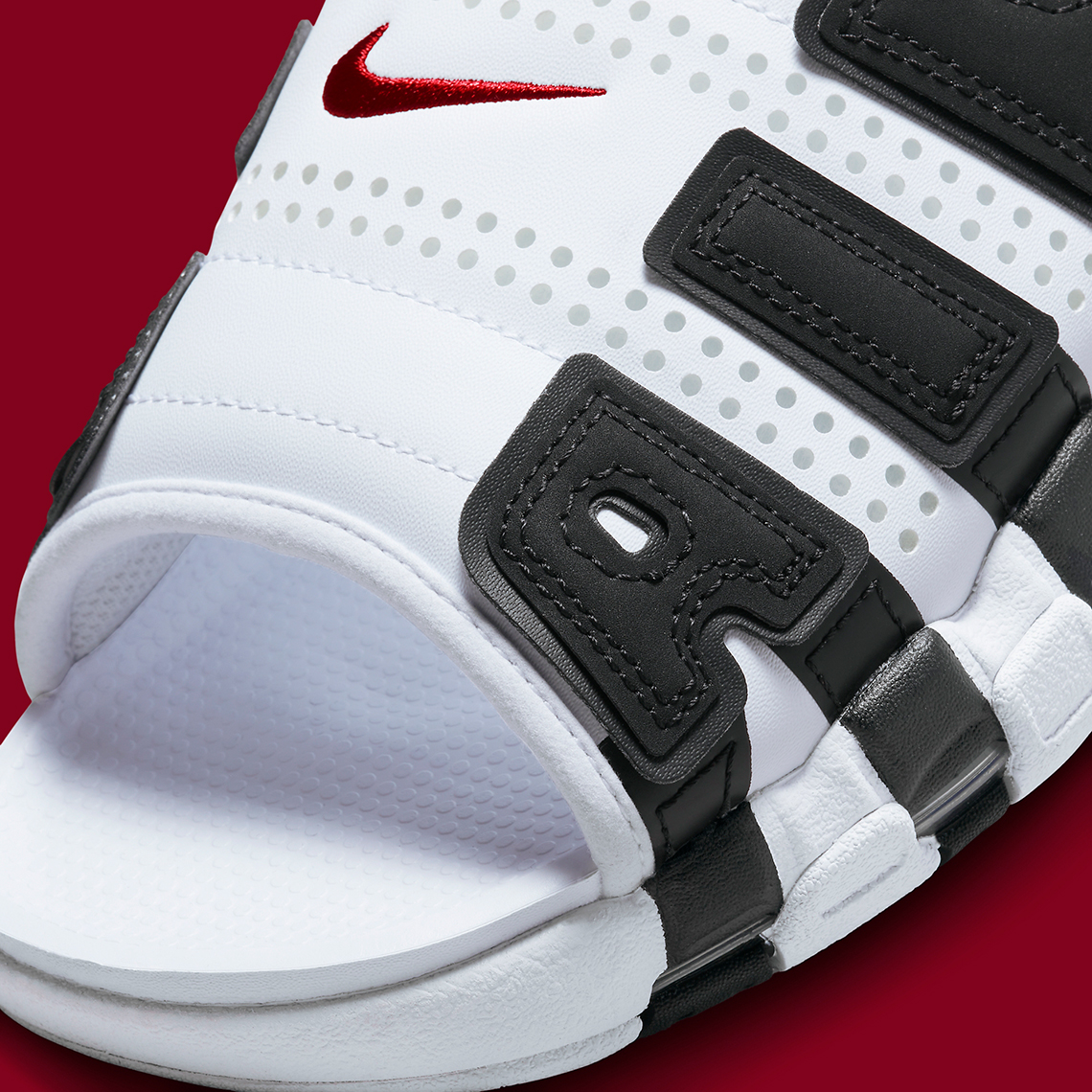 Giày Nike Air More Uptempo Slide - phong cách trắng và đen - 5