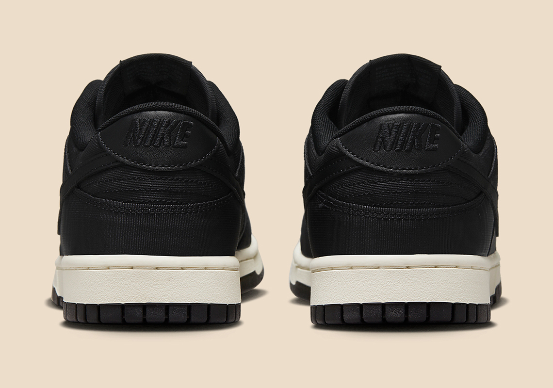 Giày Nike Dunk Low đen trắng với mẫu vân gỗ mới ra mắt - 5