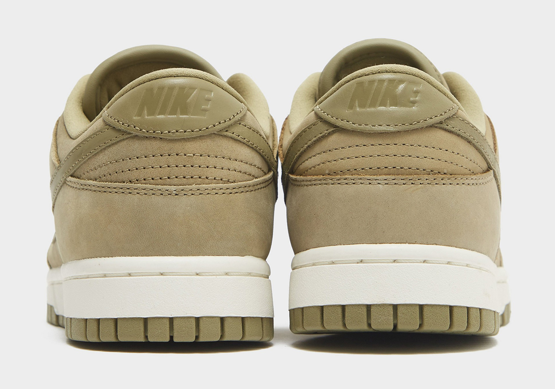 Giày Nike Dunk Low PRM Neutral Olive - Sự kết hợp hoàn hảo của chất liệu và màu sắc. - 4