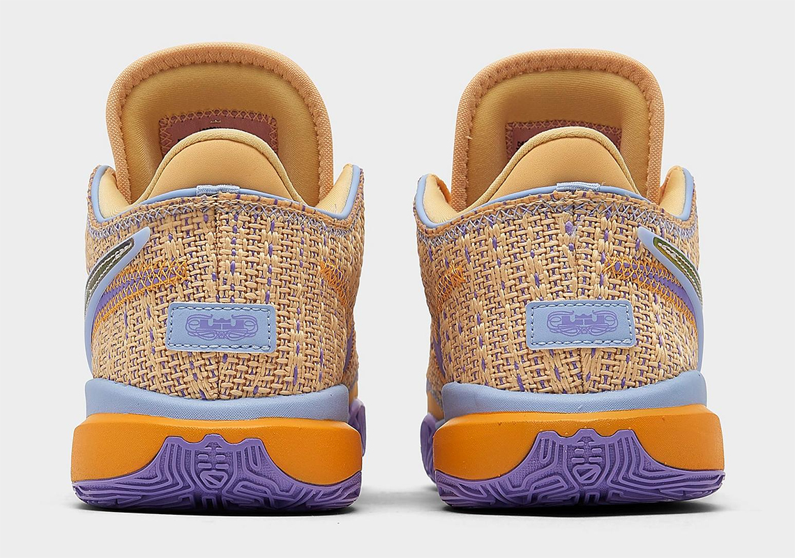 Giày Nike LeBron 20 mới với màu sắc Celestial Gold sắp ra mắt cho trẻ em. - 3