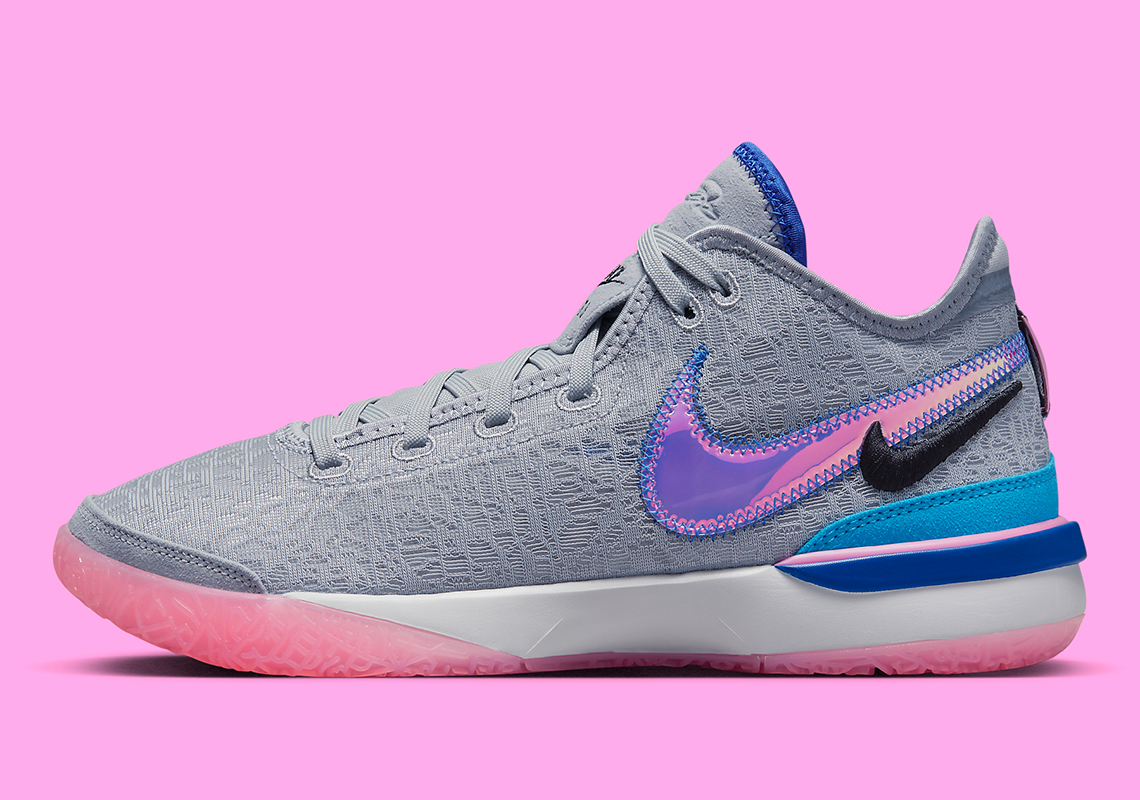 Giày Nike LeBron NXXT Gen phiên bản Wolf Grey cho Bronny James - 2