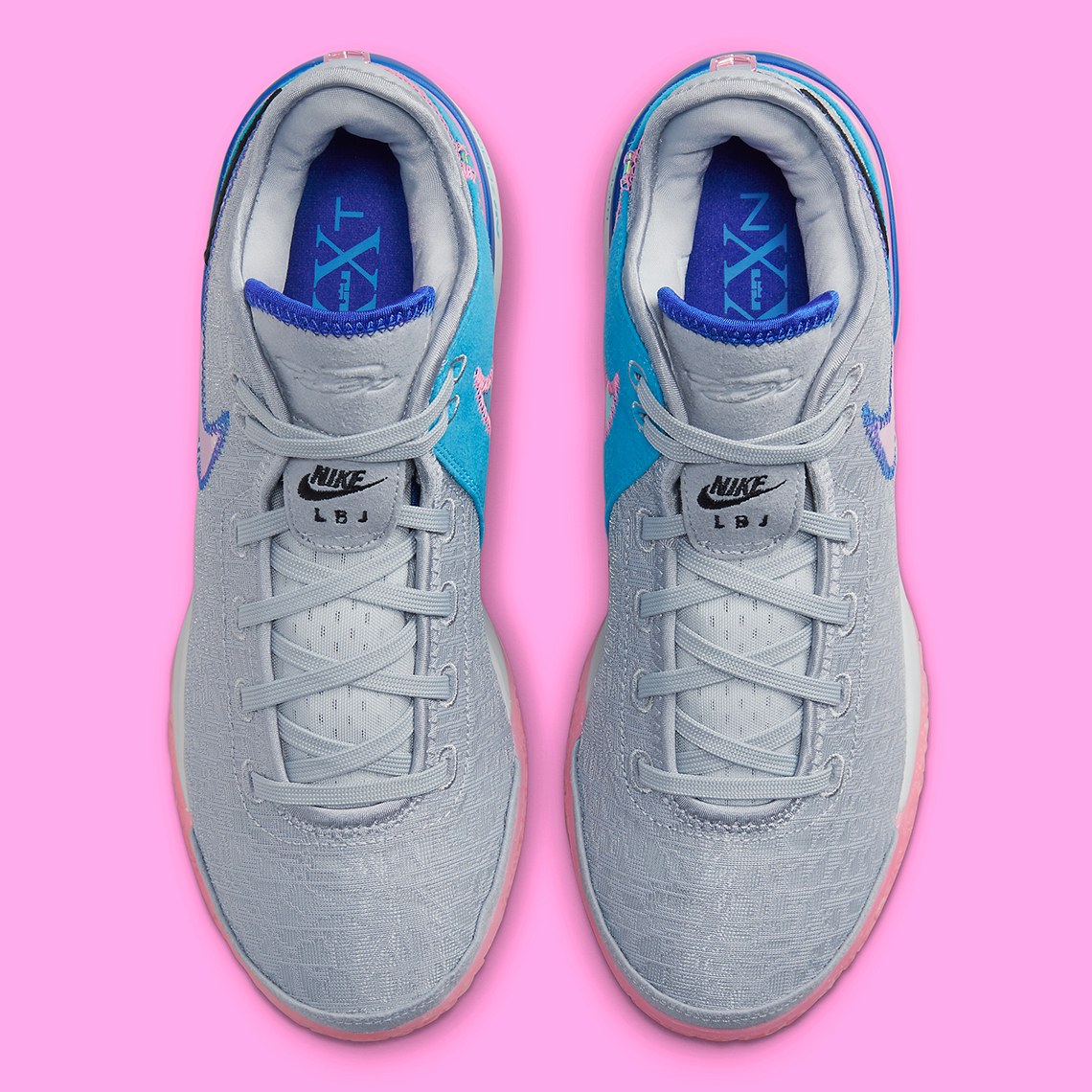 Giày Nike LeBron NXXT Gen phiên bản Wolf Grey cho Bronny James - 4