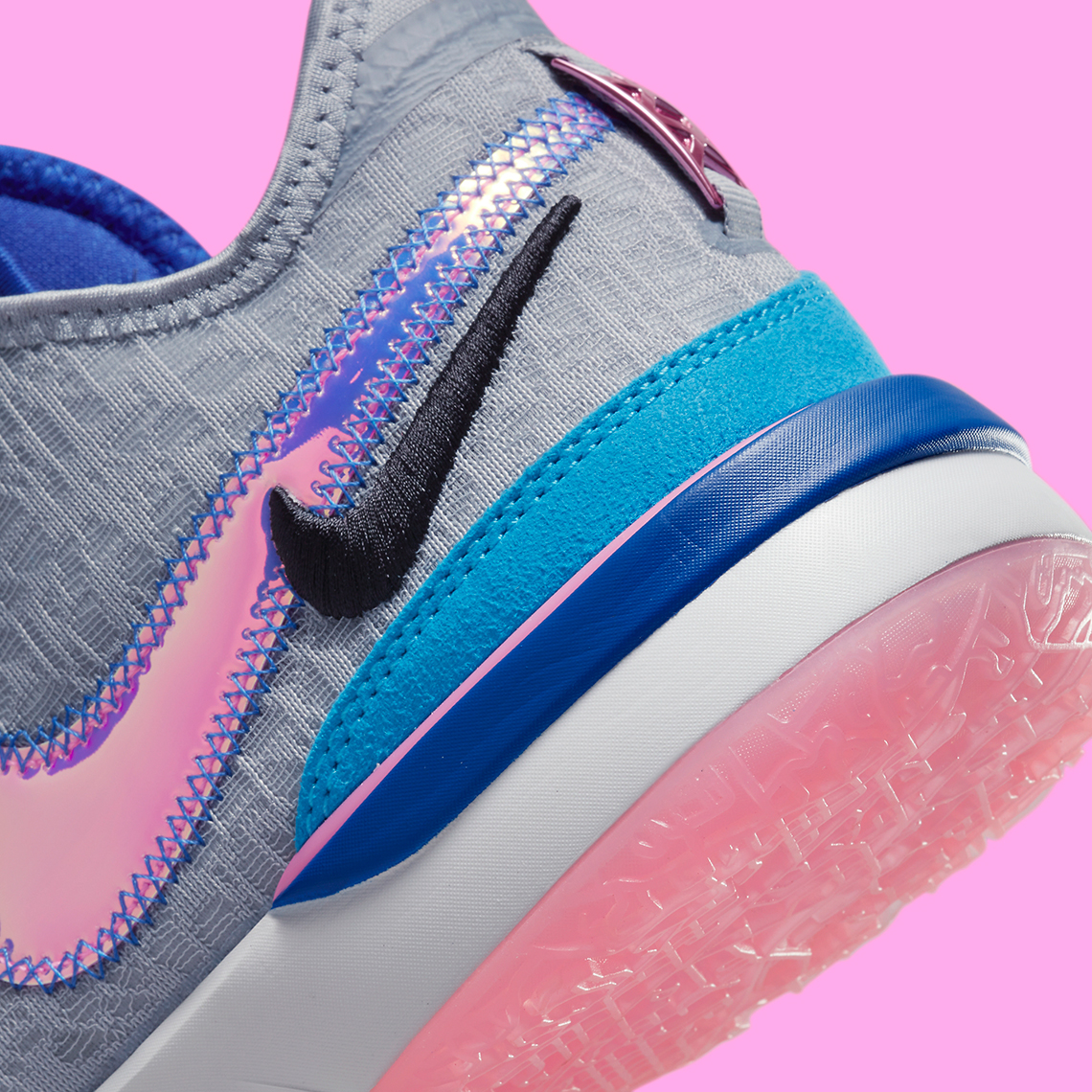 Giày Nike LeBron NXXT Gen phiên bản Wolf Grey cho Bronny James - 8