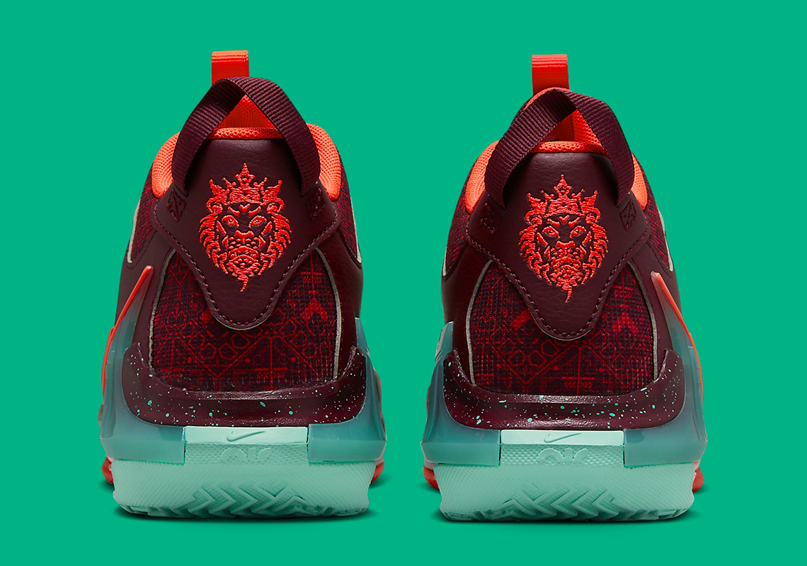 Giày Nike LeBron Witness 7 Team Red/Jade: Hình ảnh chính thức - 4