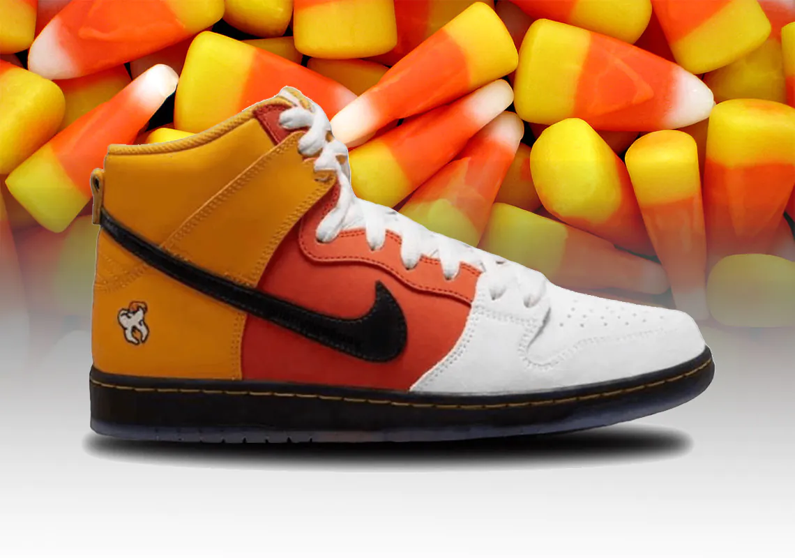 Giày Nike SB Dunk High Candy Corn cho Halloween 2023 - 1