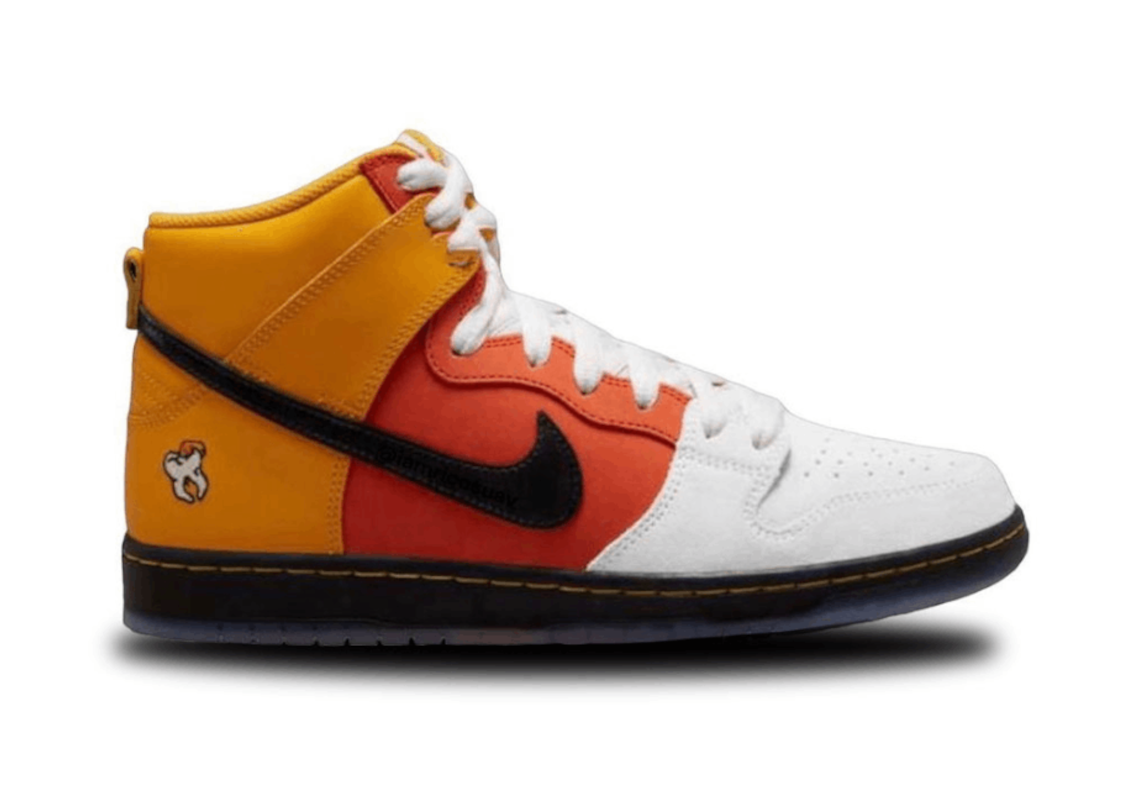 Giày Nike SB Dunk High Candy Corn cho Halloween 2023 - 2