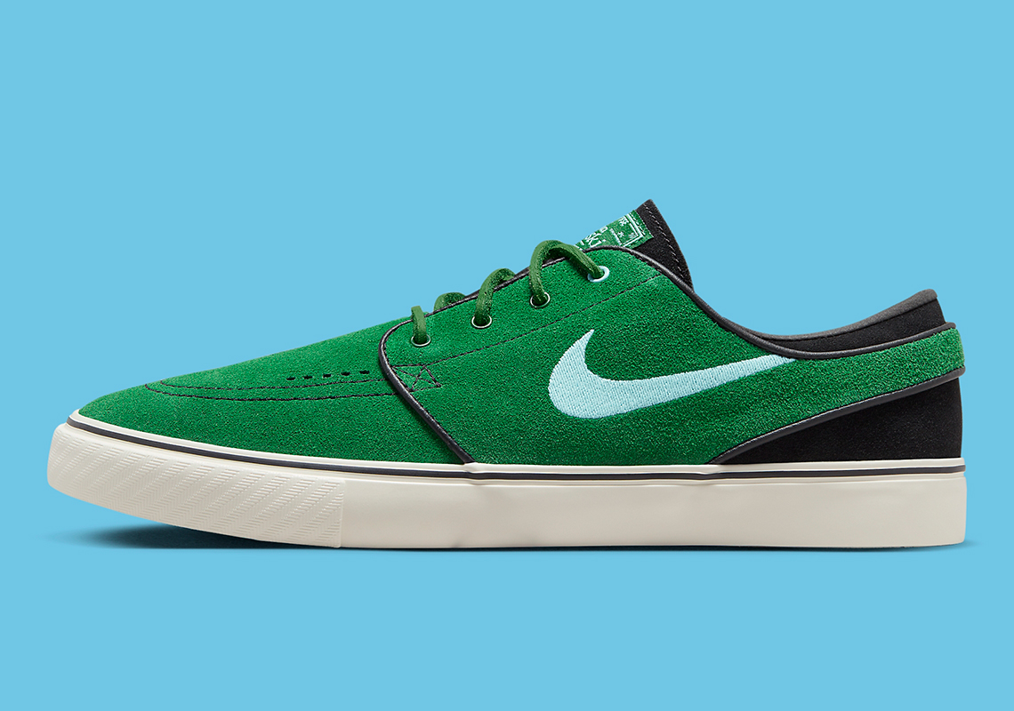 Giày Nike SB Stefan Janoski bằng da lộn Gorge Green mới ra mắt. - 2
