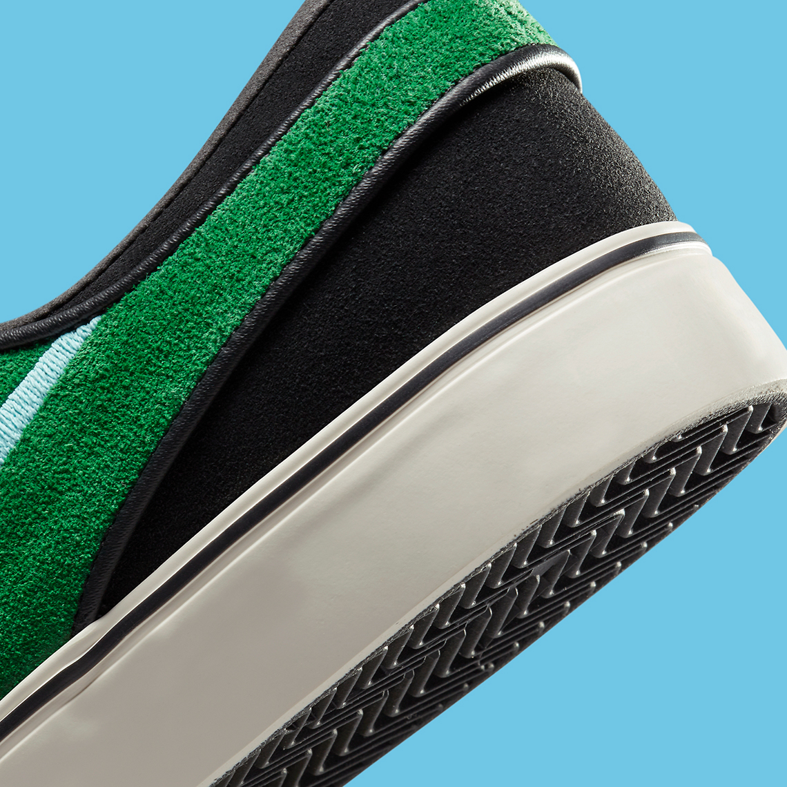 Giày Nike SB Stefan Janoski bằng da lộn Gorge Green mới ra mắt. - 7