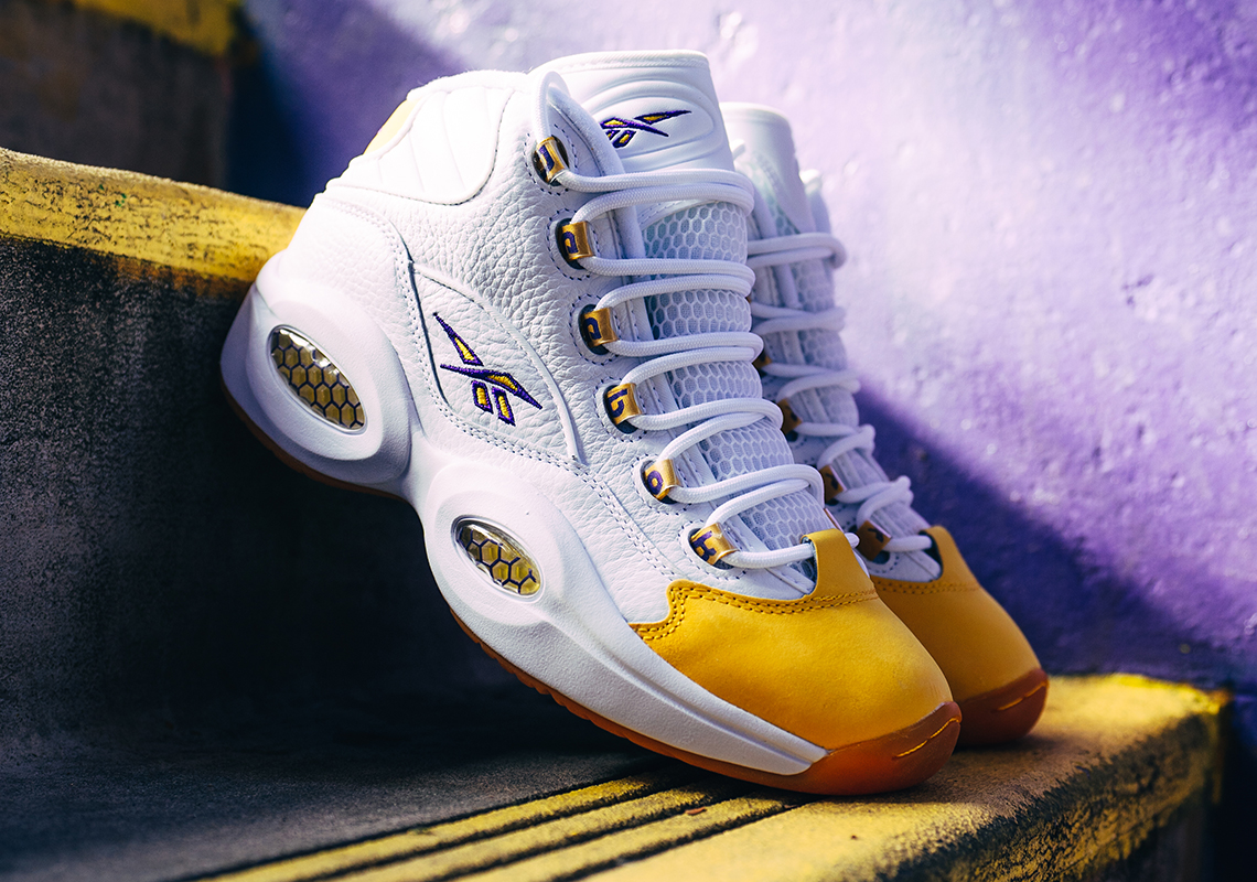 Giày Reebok Question Mid Yellow Toe PE của Kobe Bryant năm 2003 trở lại vào 10/2/2023 - 1