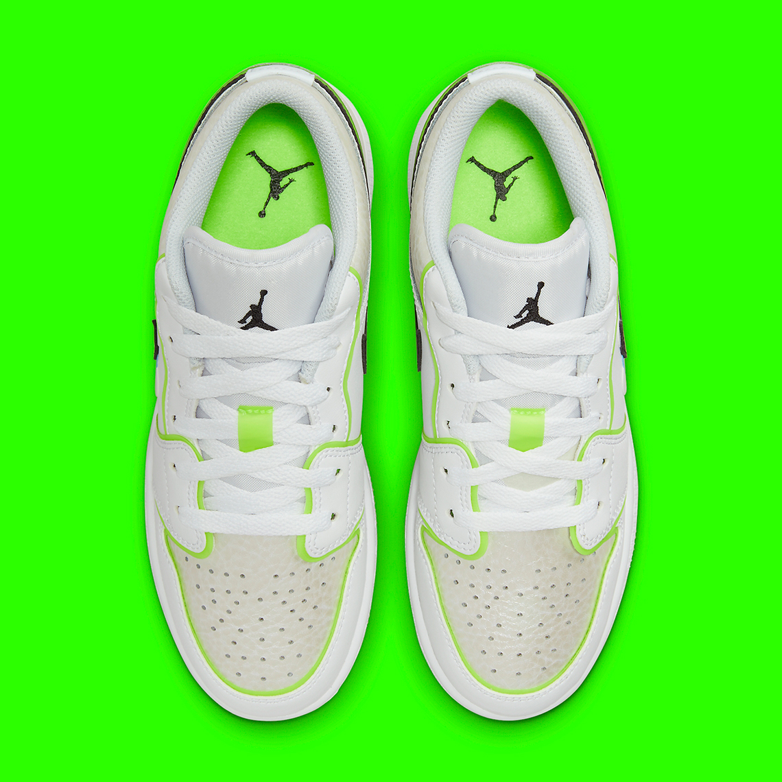 Giày sneaker Air Jordan 1 Low GS với logo trừu tượng - 4