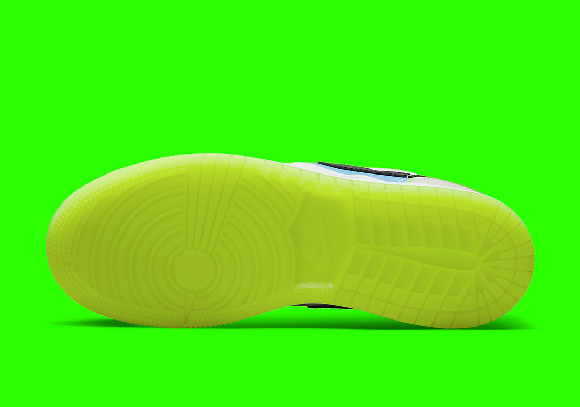 Giày sneaker Air Jordan 1 Low GS với logo trừu tượng - 6