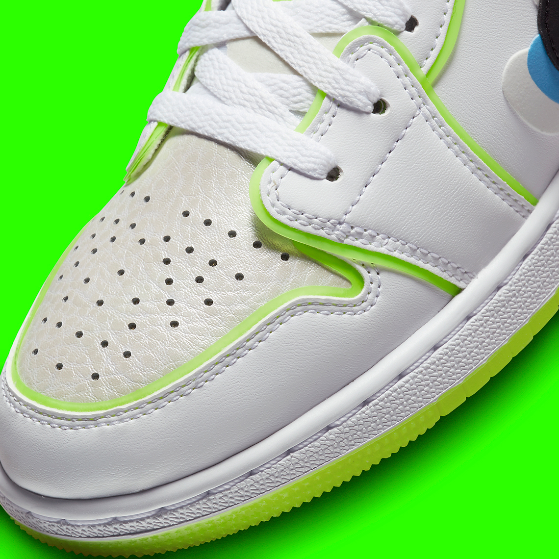 Giày sneaker Air Jordan 1 Low GS với logo trừu tượng - 7