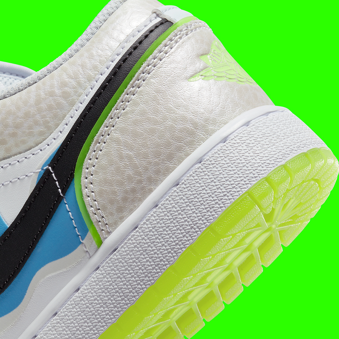 Giày sneaker Air Jordan 1 Low GS với logo trừu tượng - 8