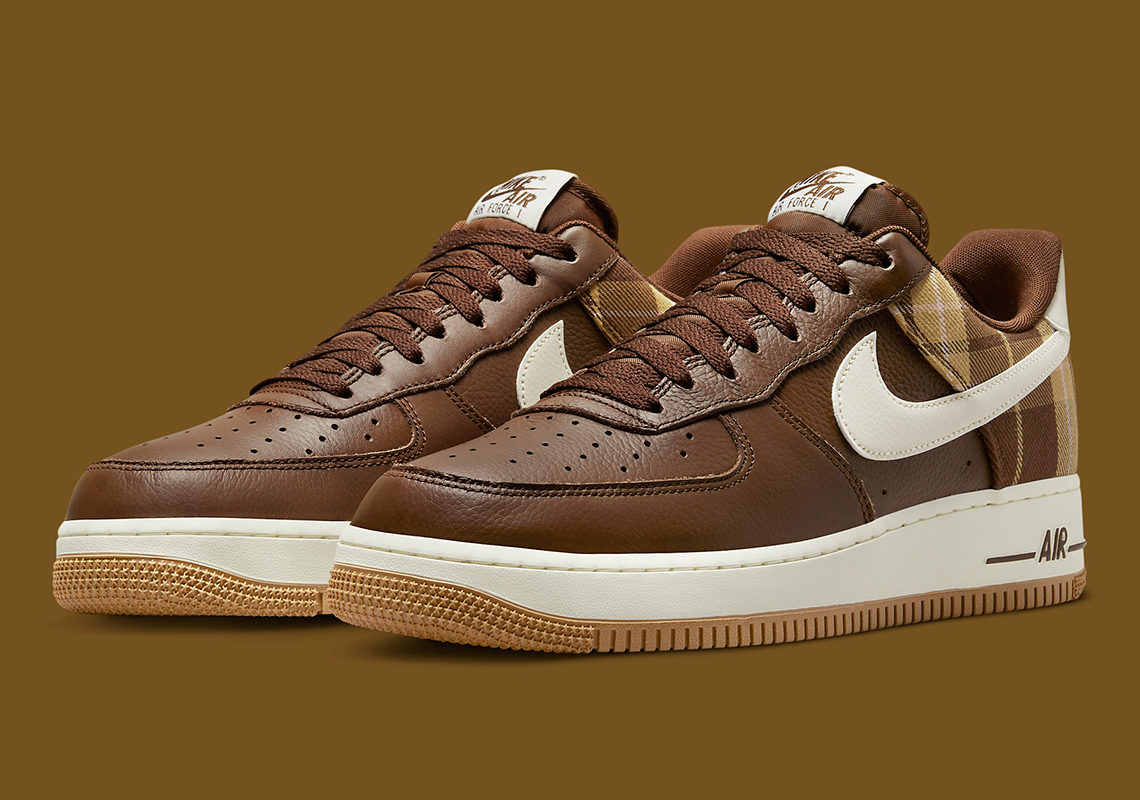 Giày sneaker Nike Air Force 1 Low với kẻ sọc có màu Cacao - 2