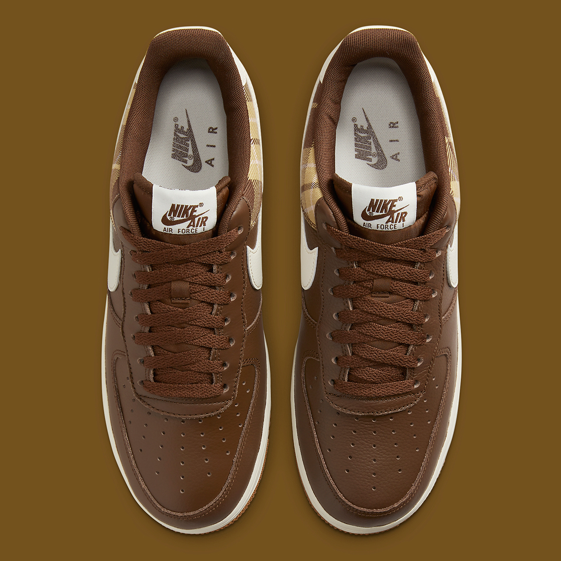 Giày sneaker Nike Air Force 1 Low với kẻ sọc có màu Cacao - 4