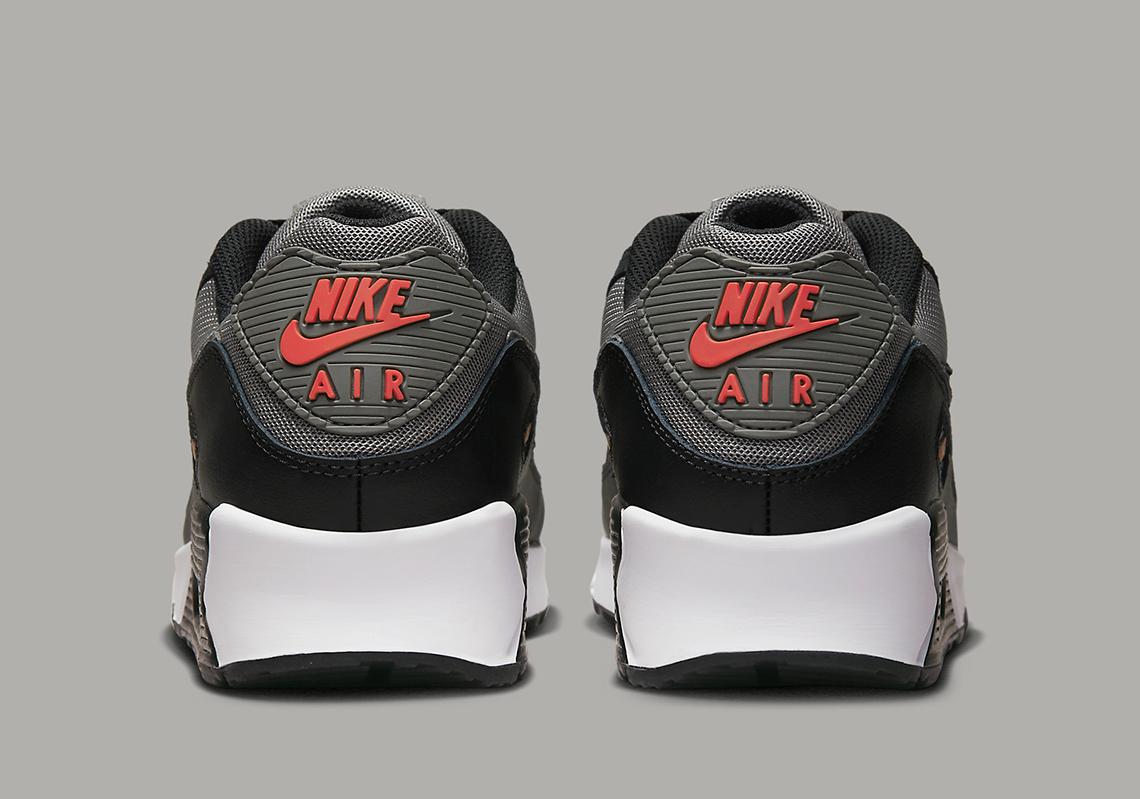 Giày sneaker Nike Air Max 90 Black Grey Red - 5