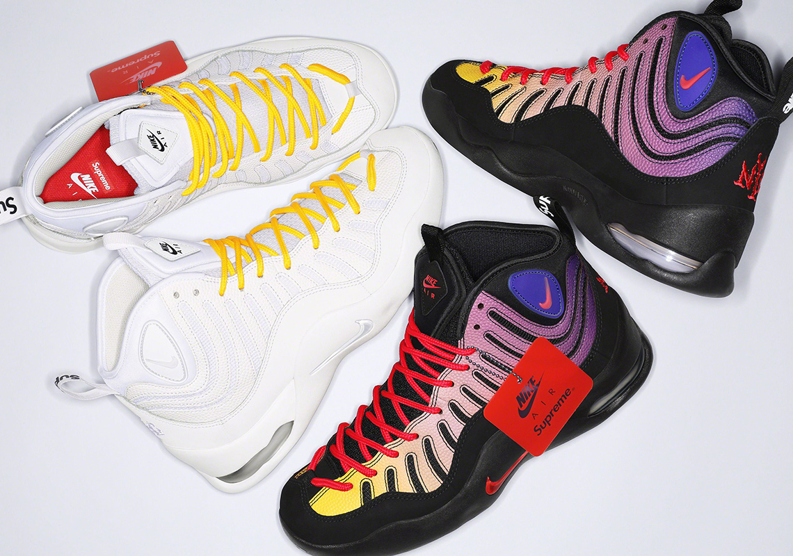 Giày Supreme x Nike Air Bakin ra mắt với hai màu mới. - 1