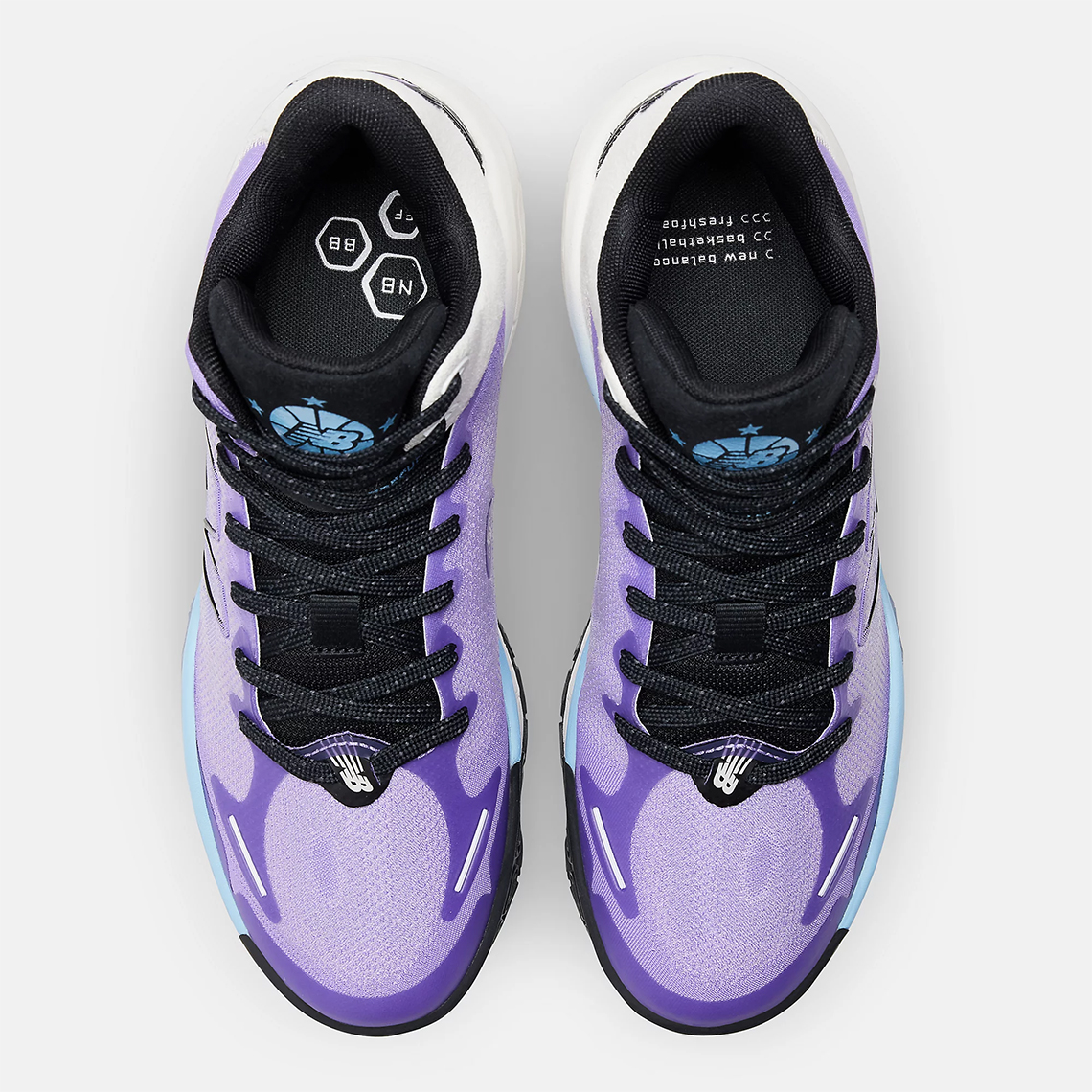 Giới thiệu giày New Balance Fresh Foam BB màu tím chủ đạo. - 5