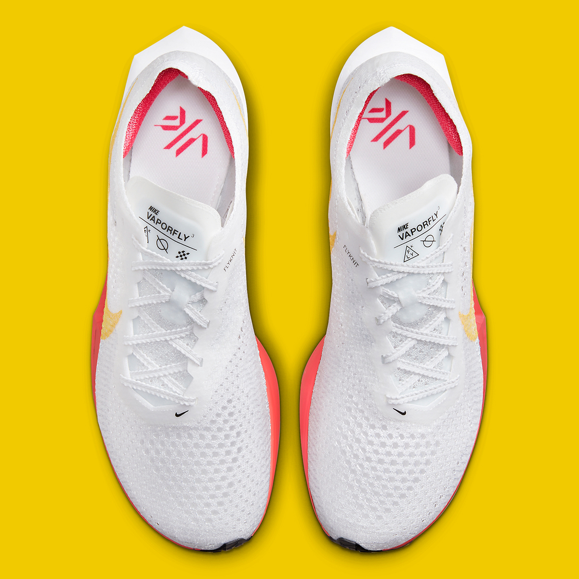 Giới thiệu Nike Vaporfly NEXT% 3 phiên bản mới với màu hồng và logo Swoosh màu vàng. - 4