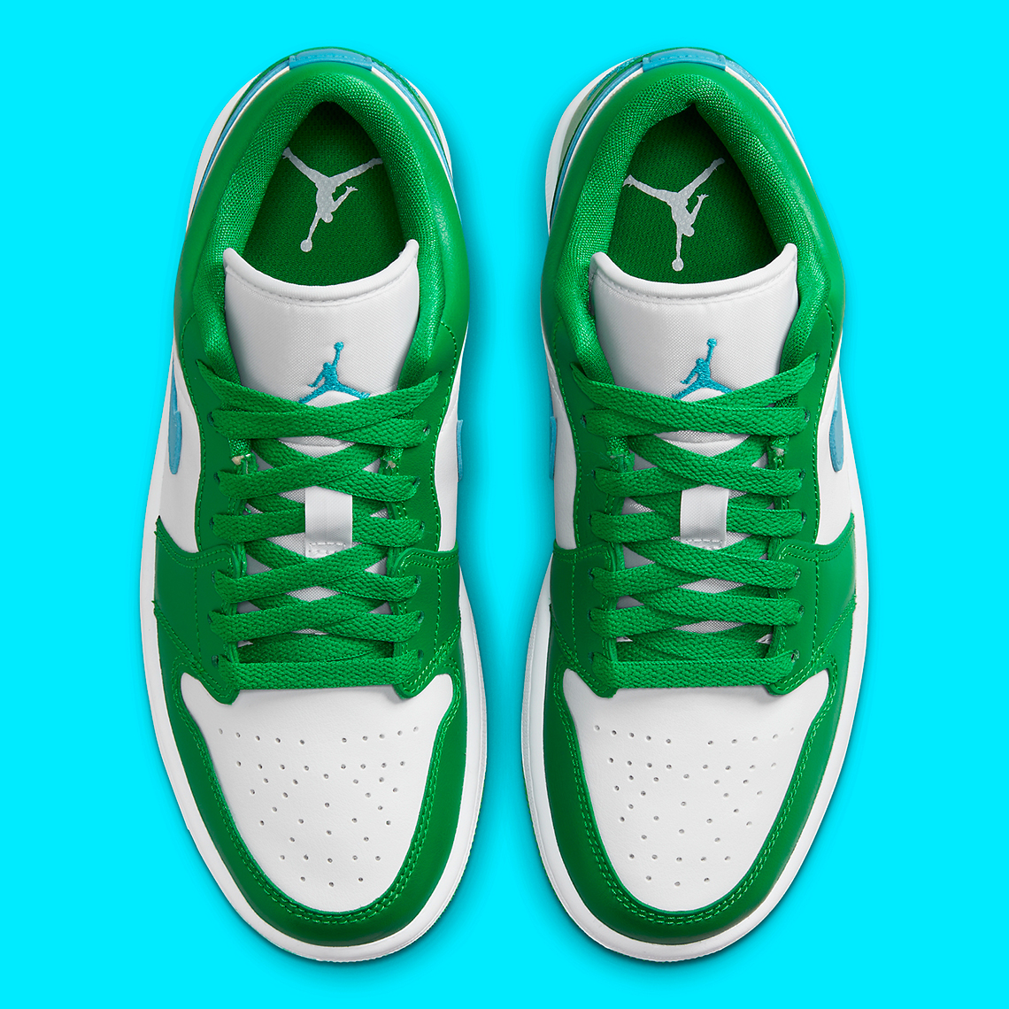 Hình ảnh Air Jordan 1 Low với hai màu Lucky Green/Aquatone - 4