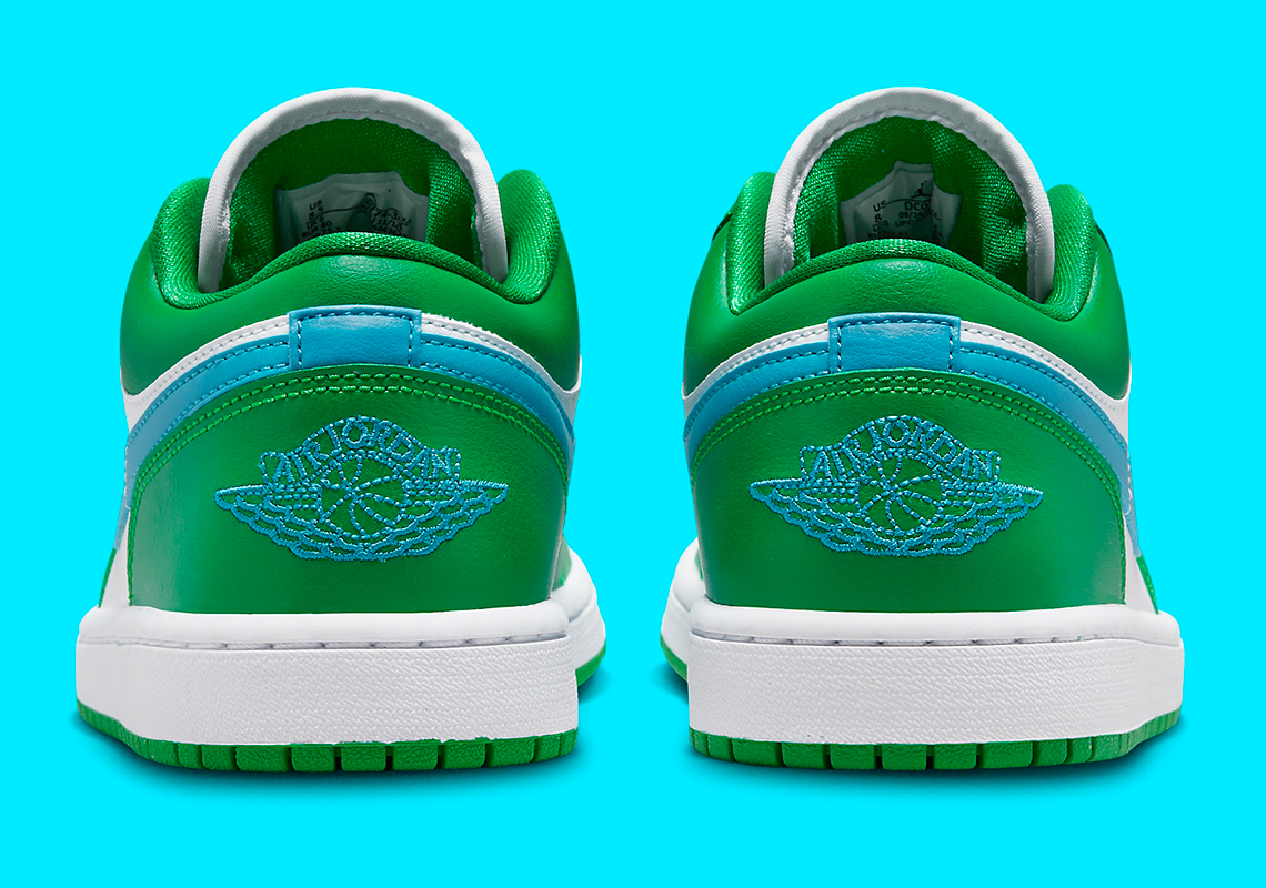 Hình ảnh Air Jordan 1 Low với hai màu Lucky Green/Aquatone - 5