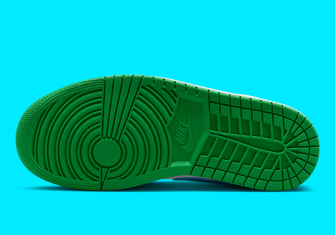 Hình ảnh Air Jordan 1 Low với hai màu Lucky Green/Aquatone - 6