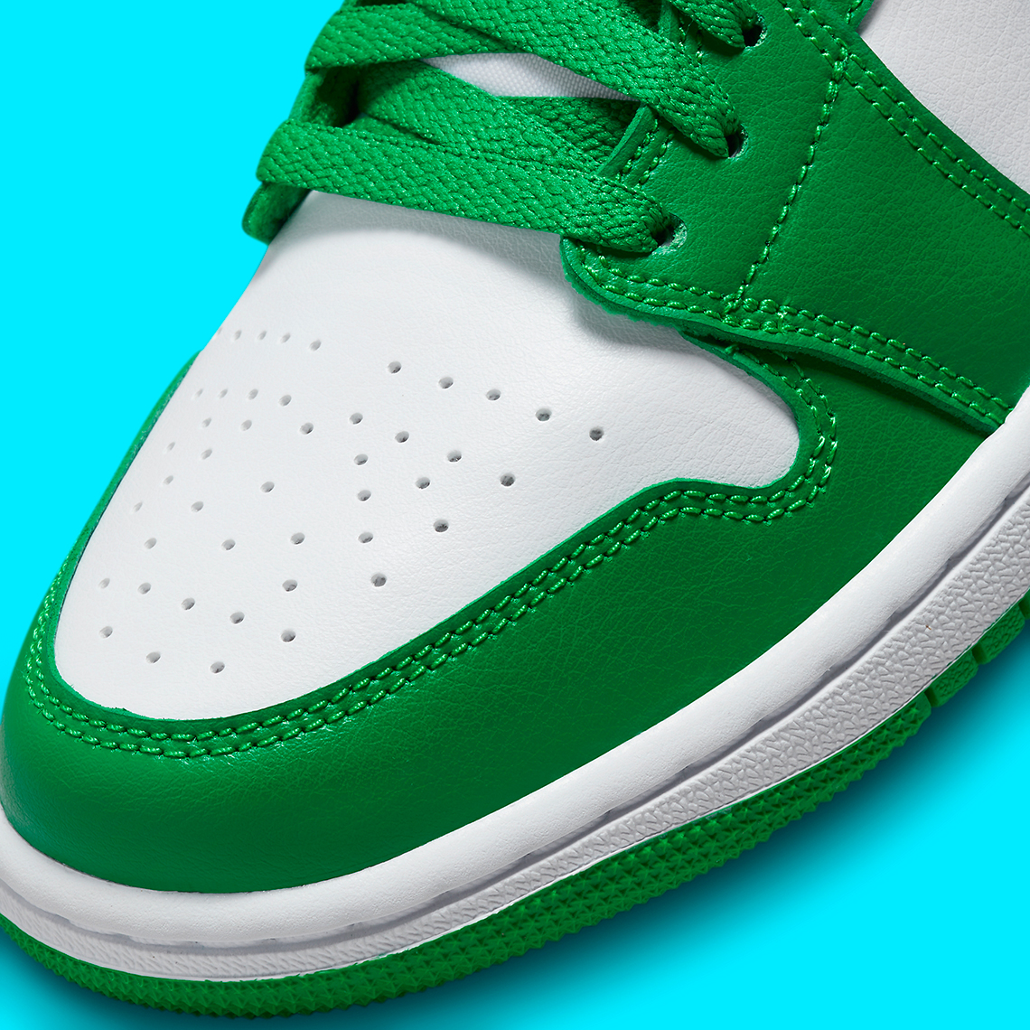 Hình ảnh Air Jordan 1 Low với hai màu Lucky Green/Aquatone - 7