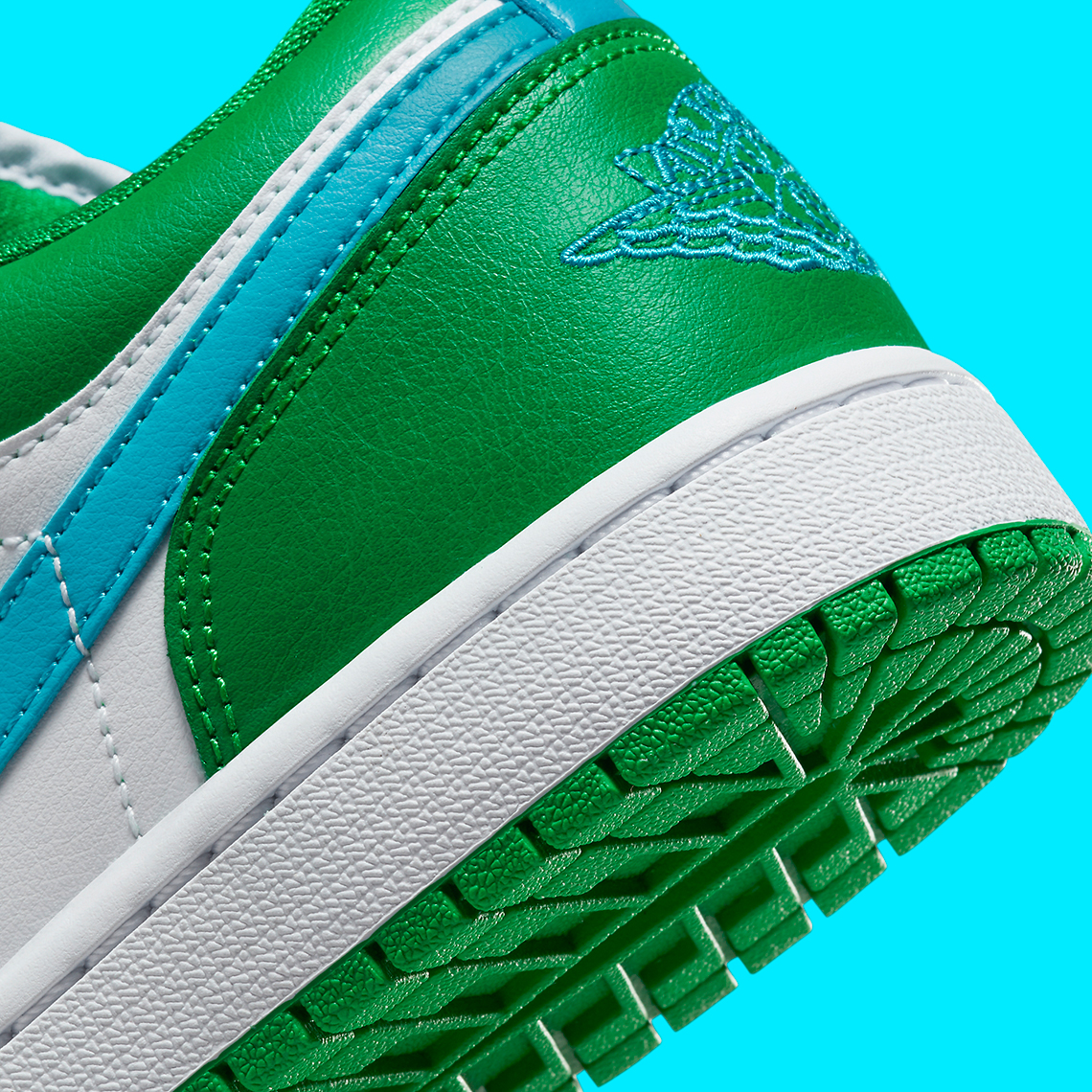 Hình ảnh Air Jordan 1 Low với hai màu Lucky Green/Aquatone - 8