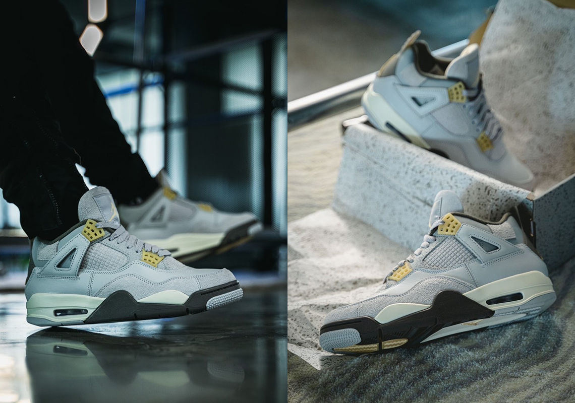 Hình ảnh chi tiết của đôi giày Air Jordan 4 Craft SE "Photon Dust"