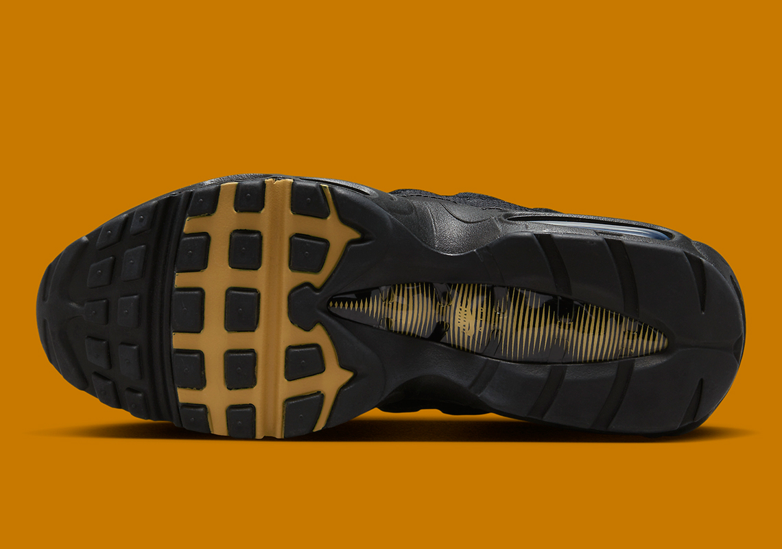 Hình ảnh chi tiết của mẫu giày sneaker Nike Air Max 95 Black/Tan/Silver - 5