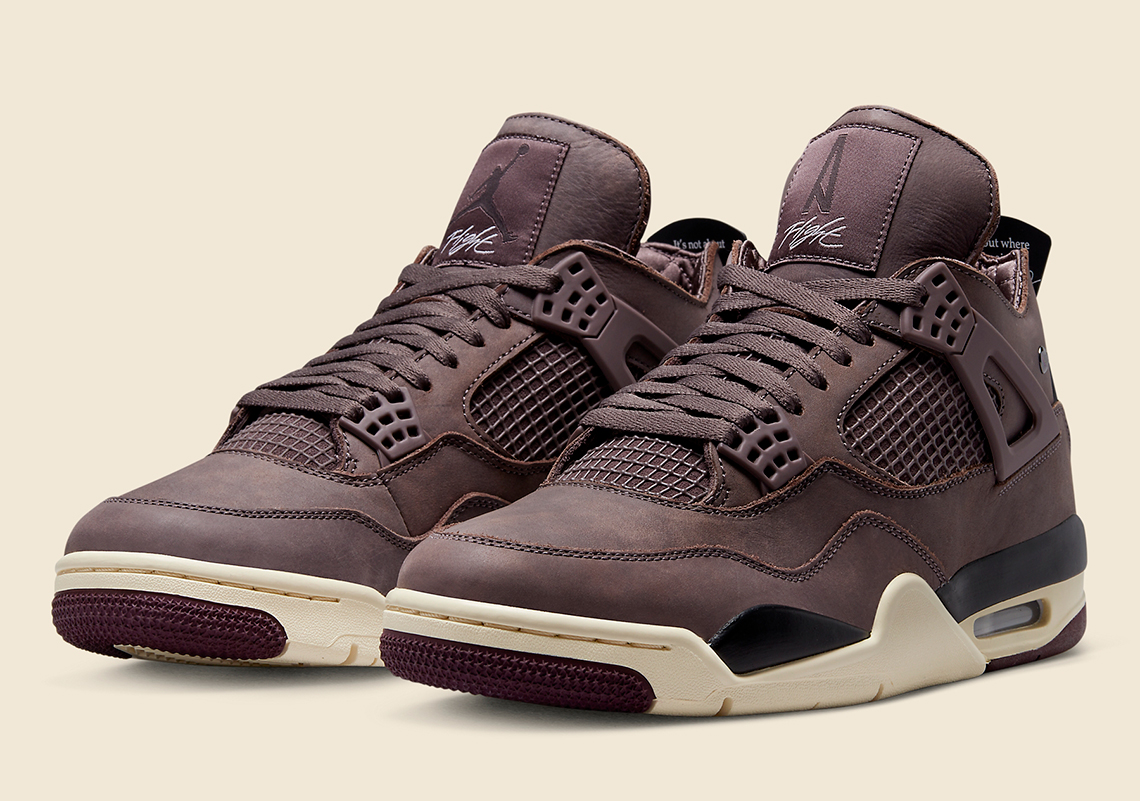 Hình ảnh chính thức của A Ma Maniere Air Jordan 4 "Violet Ore"