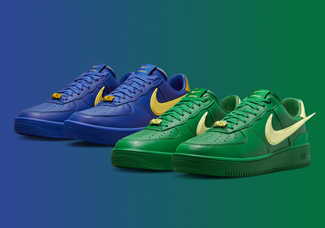 Hình ảnh chính thức của ABUSH X Nike Air Force 1 low Pine Green,  Game Royal - 1