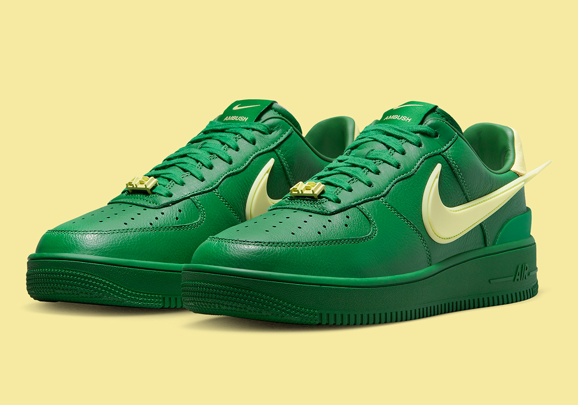 Hình ảnh chính thức của ABUSH X Nike Air Force 1 low Pine Green,  Game Royal - 2