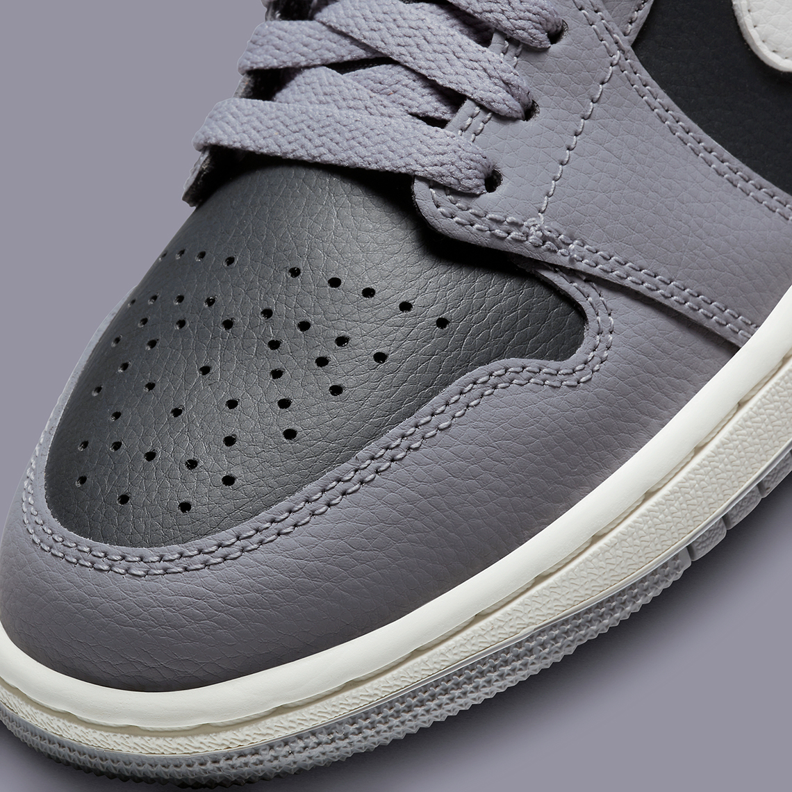 Hình ảnh chính thức của Air Jordan 1 Mid xi măng xám - 7