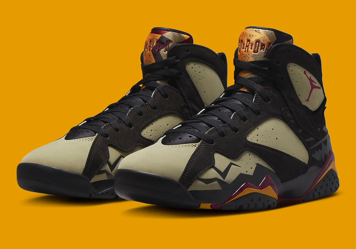 Hình ảnh chính thức của Air Jordan 7 Retro SE Black/Olive - 1