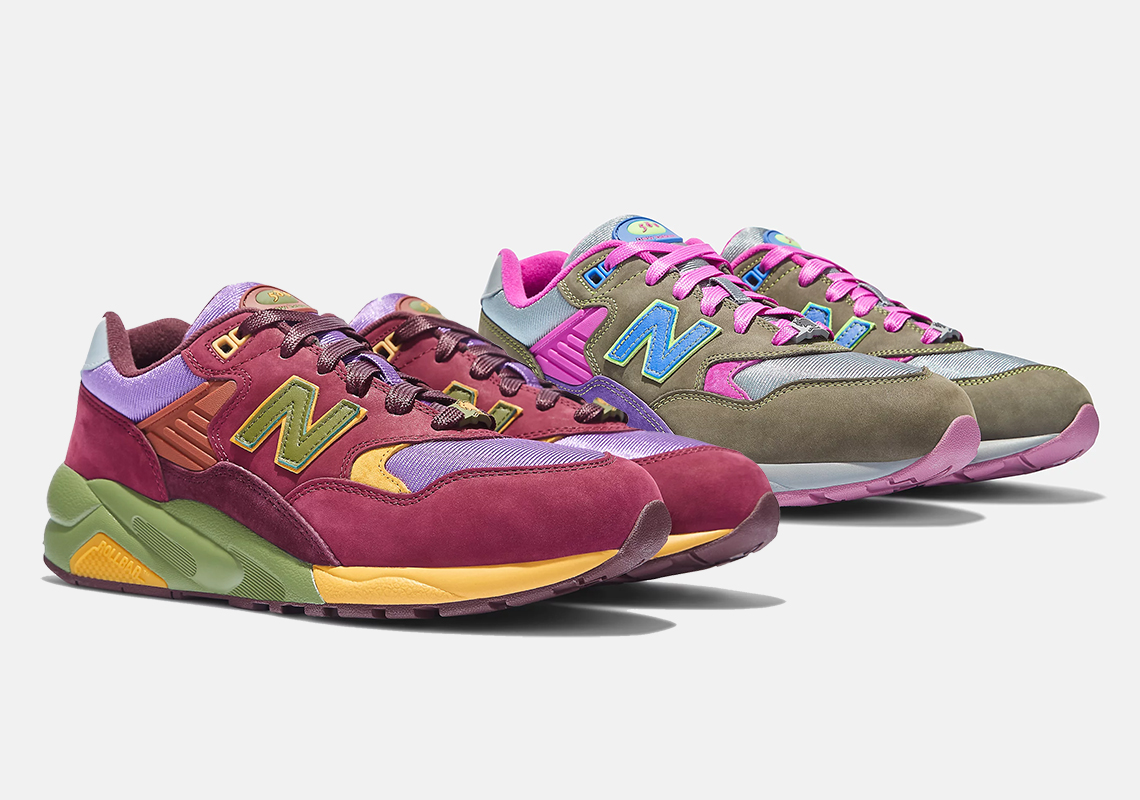 Hình ảnh chính thức của mẫu giày sneaker STRAY RATS x New Balance 580