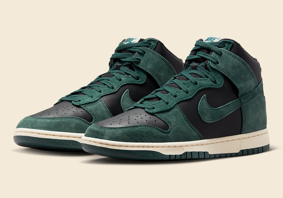 Hình ảnh chính thức của Nike Dunk High "Faded Spruce"