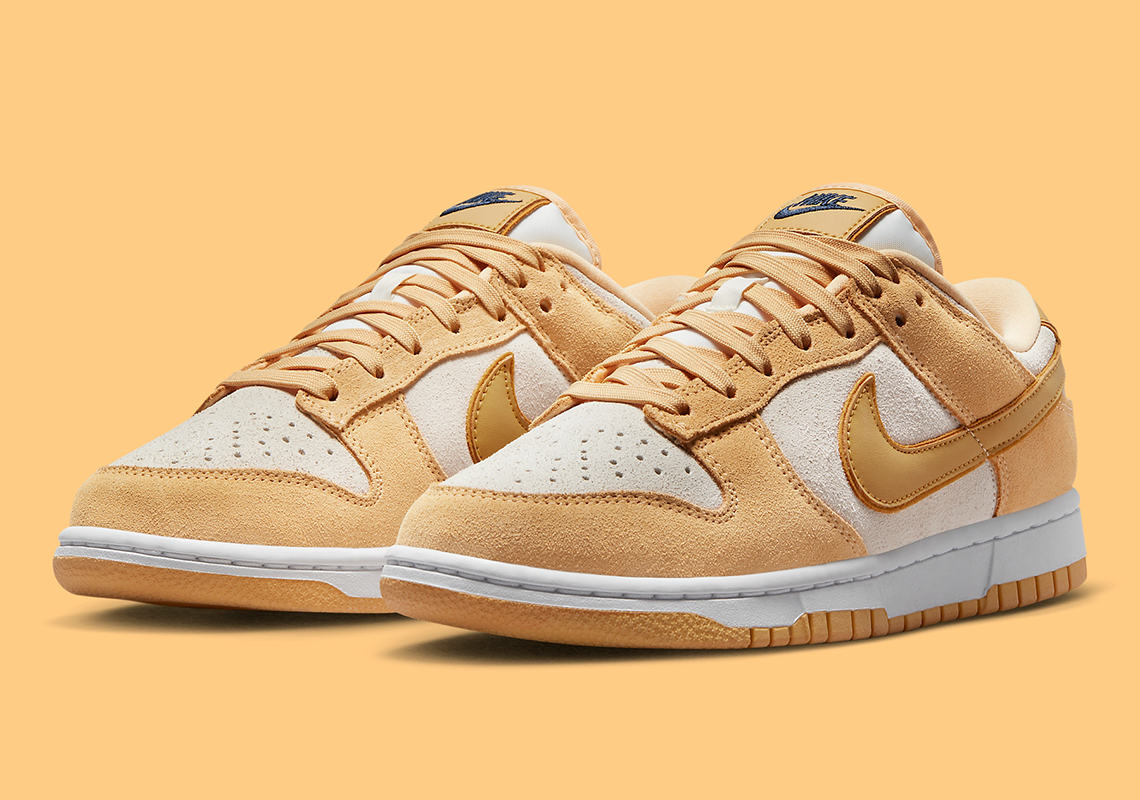 Hình ảnh chính thức của Nike Dunk Low LX Gold Suede - 1