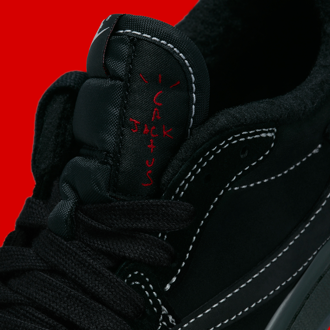 Hình ảnh chính thức của Travis Scott X Air Jordan 1 Black/Phantom thấp  - 8